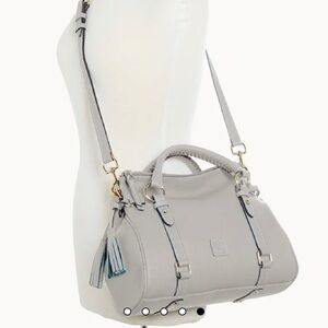 Dooney & Bourke Bone 🦴 Leather Satchel with Tassel